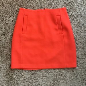 Banana Republic Women's Coral Orange Straight Pencil Skirt
